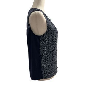 #9 A New Day Blue Sleeveless Front Button Blouse Women's Top Size XS
